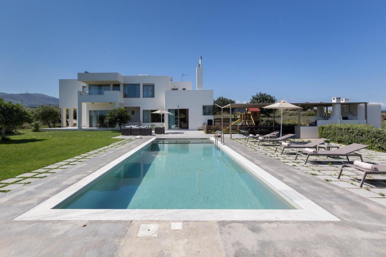 Lux Villa Mia With Heated Pool, 2Km To Beach & Childrens Area! Mikro Metochi Екстериор снимка