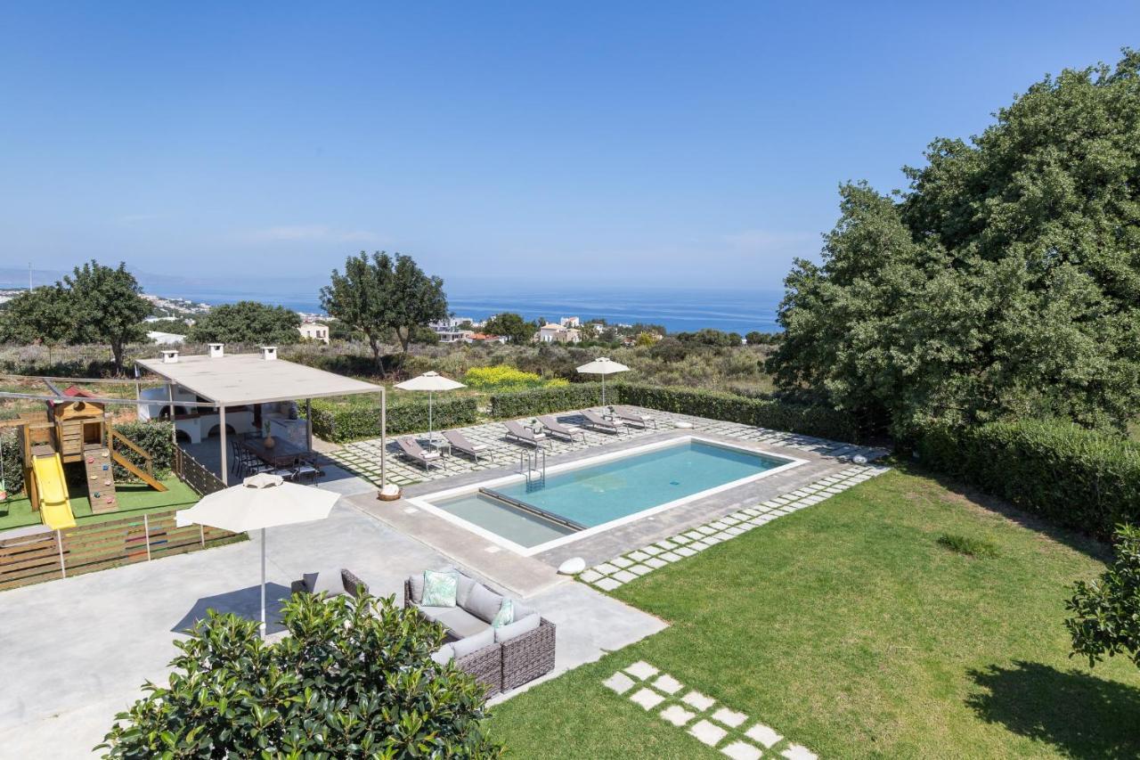 Lux Villa Mia With Heated Pool, 2Km To Beach & Childrens Area! Mikro Metochi Екстериор снимка