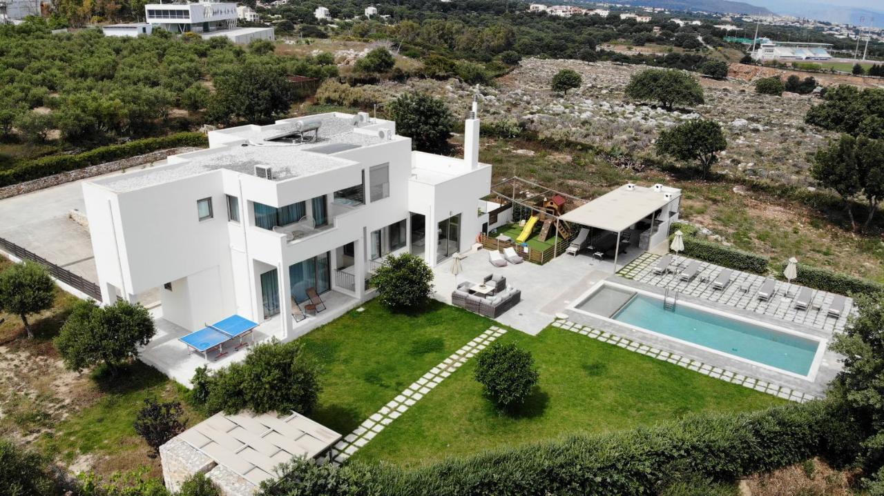 Lux Villa Mia With Heated Pool, 2Km To Beach & Childrens Area! Mikro Metochi Екстериор снимка