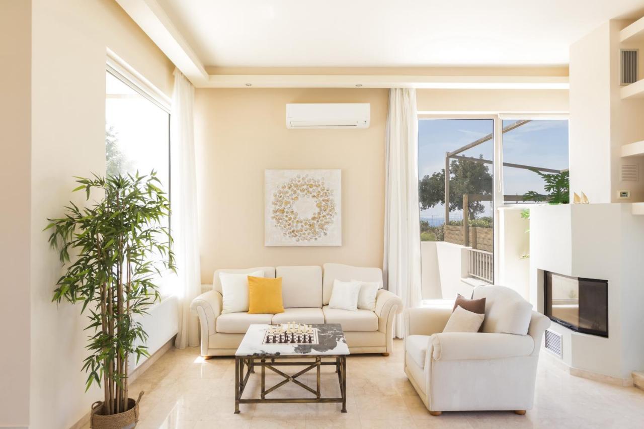 Lux Villa Mia With Heated Pool, 2Km To Beach & Childrens Area! Mikro Metochi Екстериор снимка
